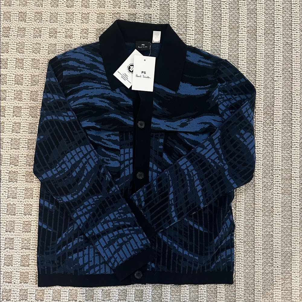 Paul Smith Navy and Black Cardigan - Picture 2 of 9